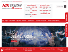 Tablet Screenshot of hikvision.vn